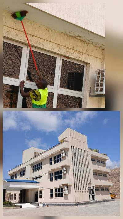 Safety360 Limited professional building exterior cleaning services in Kampala Uganda using Ethereal cleaning solutions