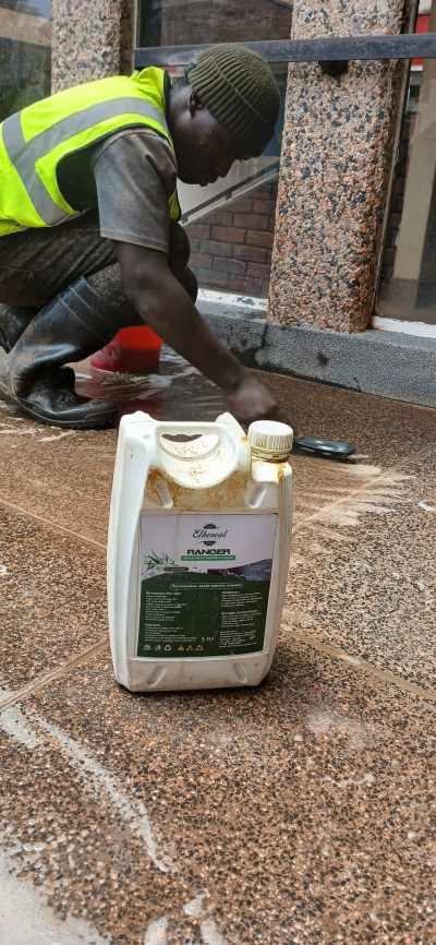 Professional floor cleaning and polishing services in Uganda by Safety360 Limited using Ethereal cleaning products